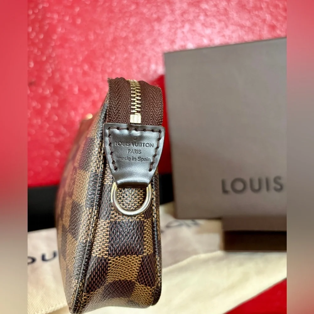 Auth Pochette Accessories NM (2012) Damier Ebene - Picture 3 of 15